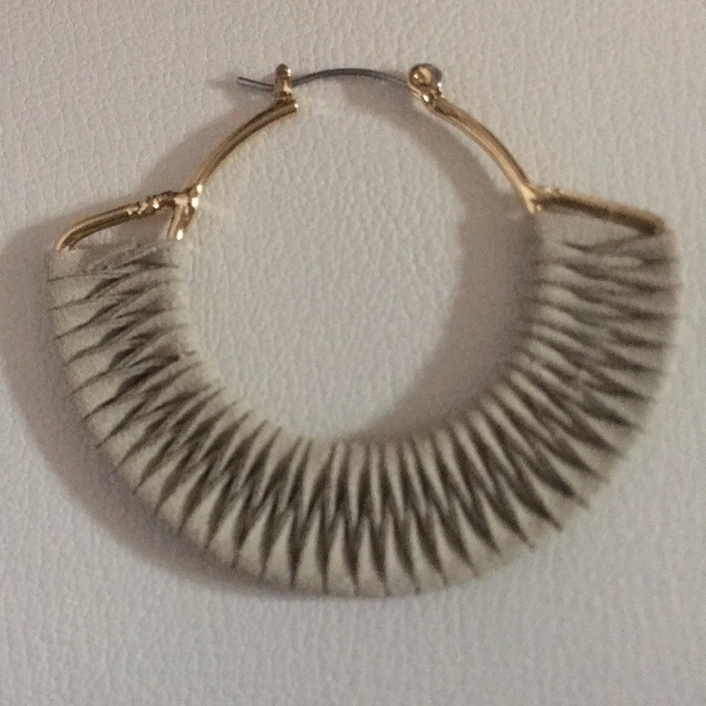 Boho Faux Suede Wrapped Hoop Earrings